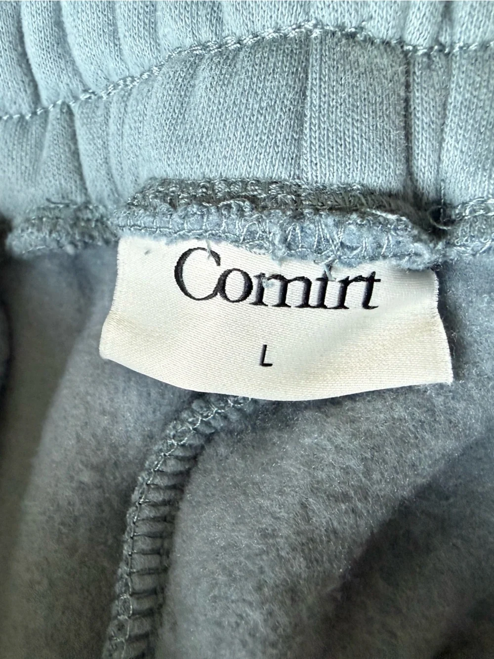 Comfy Light Blue Men's Fleece Joggers with Elastic Waist